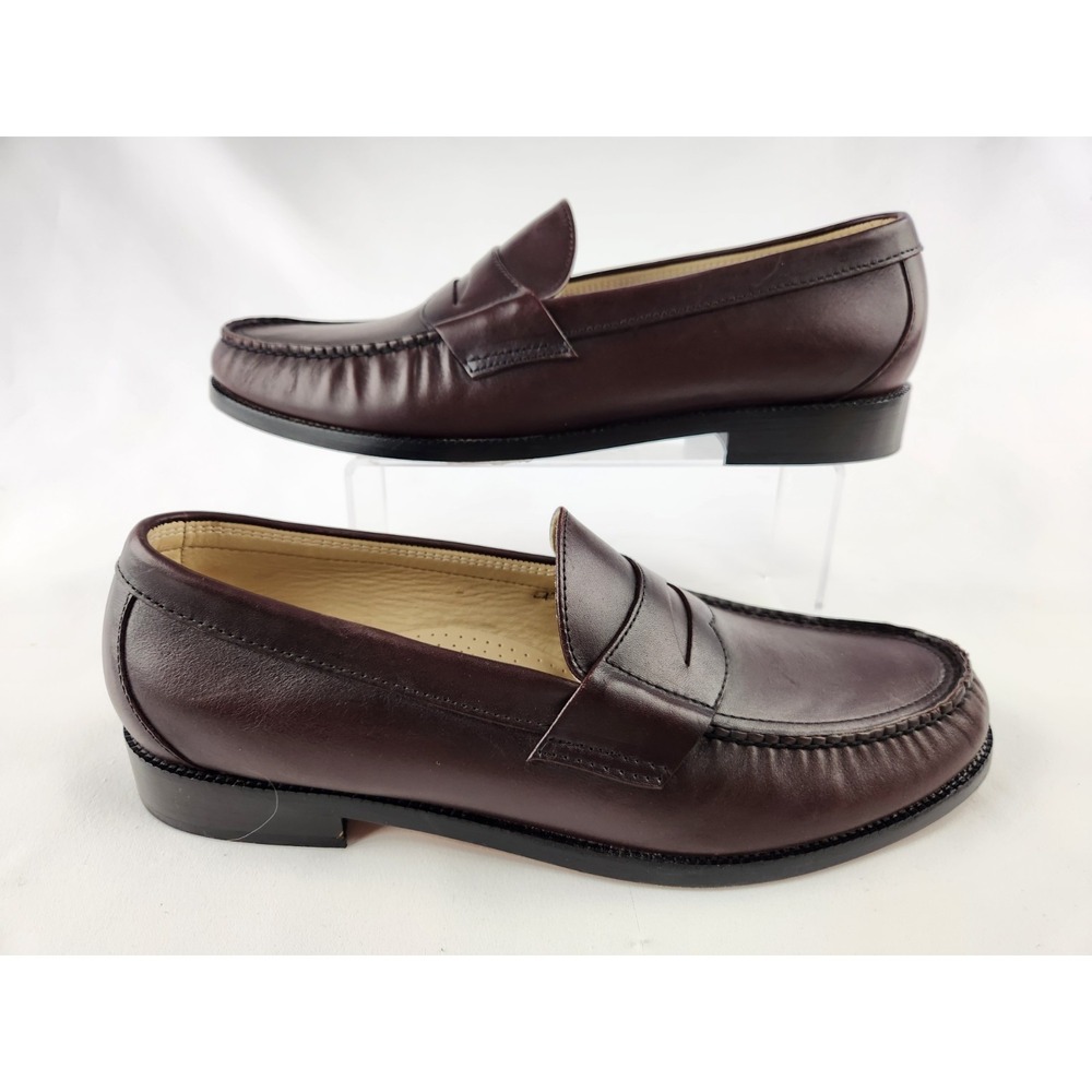 SAS‎ Mens Penny 40 Slip On Loafers Cordovan Leather Dress Shoes Sz 14 M